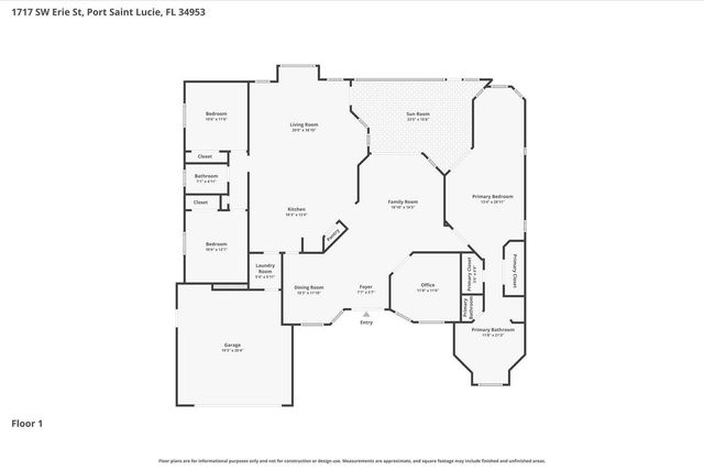 1717 SW Erie Street, Port St. Lucie, Port St Lucie, FL 34953