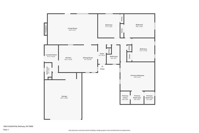 1825 N Oakhill Road, Bethany, OK 73008