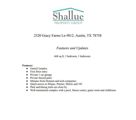 2320 Gracy Farms LN 812, Austin, TX 78758