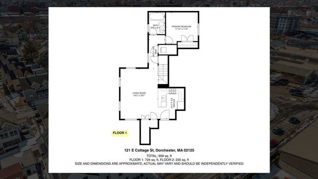 121 East Cottage St APT 4, Boston, MA 02125