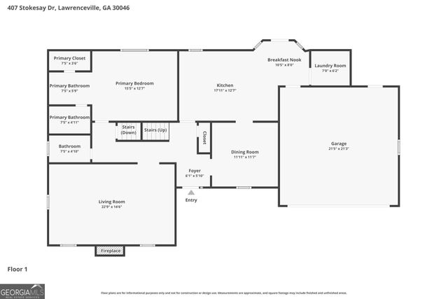 407 Stokesay Drive, Lawrenceville, GA 30046