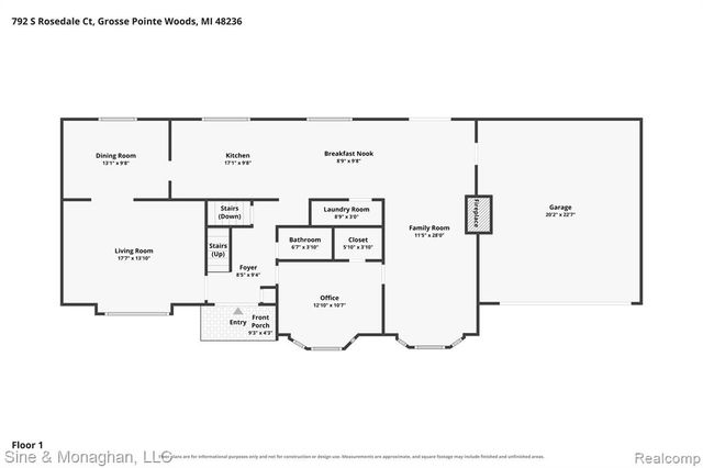 792 S Rosedale Court, Grosse Pointe Woods, MI 48236