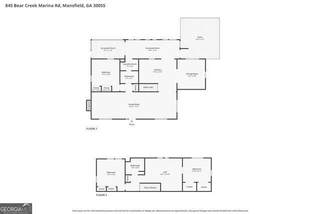 845 Bear Creek Marina Road, Mansfield, GA 30055