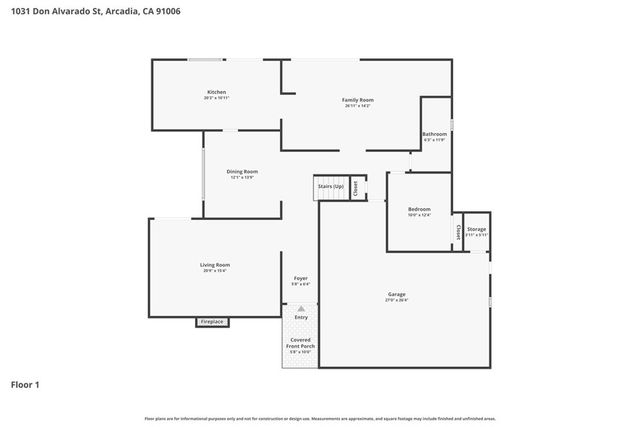 1031 Don Alvarado, Arcadia, CA 91006