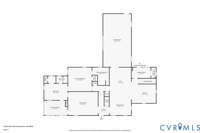 13516 Hines Rd, Disputanta, VA 23842