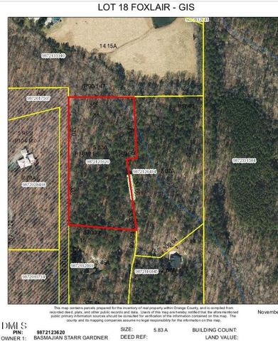 Lot 18 Foxlair Road, Chapel Hill, NC 27516