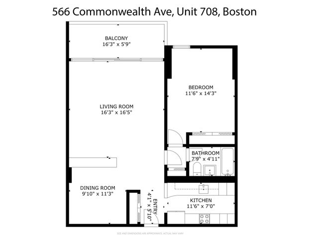 566 Commonwealth 708, Boston, MA 02215