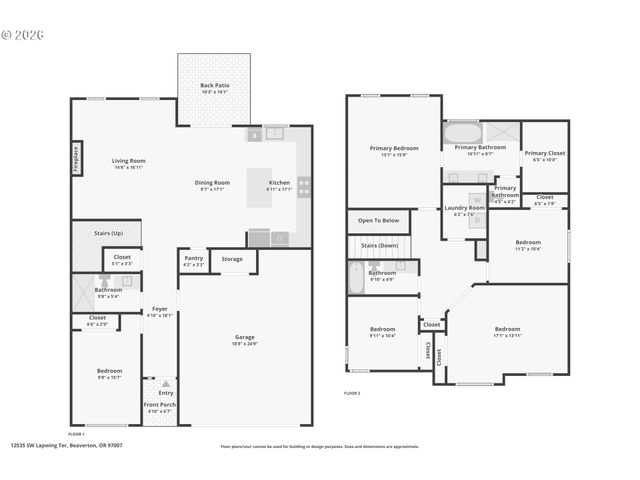 12535 Sw LAPWING Ter, Beaverton, OR 97007