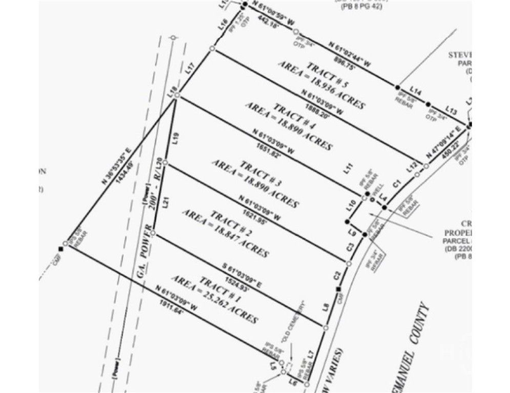 Image 2 of property listing at 0 Hwy 297 - Tracts 2,3,4 &5, Soperton, GA 30457