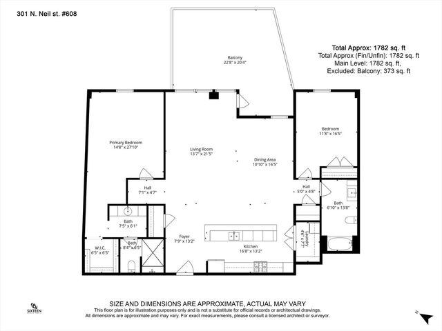 301 N Neil Street 608, Champaign, IL 61820