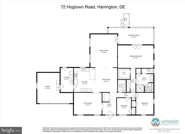 72 HOGTOWN RD, Harrington, DE 19952