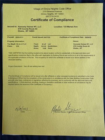 133 Marian Avenue, Elmira, NY 14903