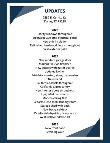 2552 El Cerrito Drive, Dallas, TX 75228