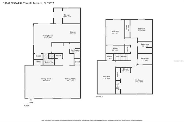 10047 N 53RD STREET, Temple Terrace, FL 33617