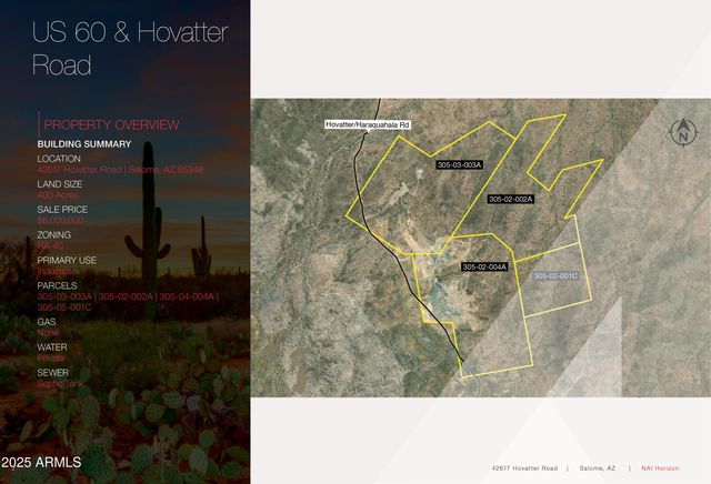 42617 Hovatter Road -, Salome, AZ 85348
