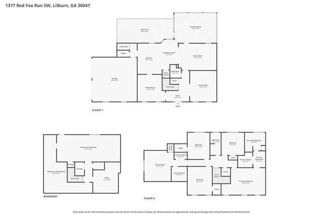 1377 Red Fox Run SW, Lilburn, GA 30047