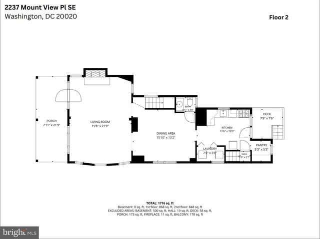2237 MOUNT VIEW PL SE, Washington, DC 20020