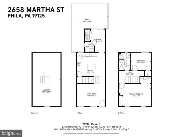 2658 MARTHA ST, Philadelphia, PA 19125