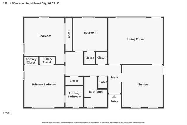 2921 N Woodcrest Drive, Midwest City, OK 73110