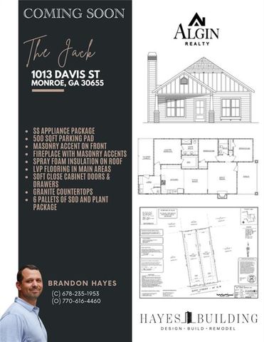 1013 J Davis Street, Monroe, GA 30655