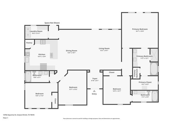 14702 Aquarius St, Corpus Christi, TX 78418
