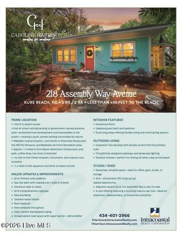 218 Assembly Way Avenue, Kure Beach, NC 28449