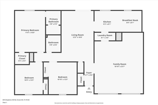 6916 Stephens Hill Road, Forest Hill, TX 76140