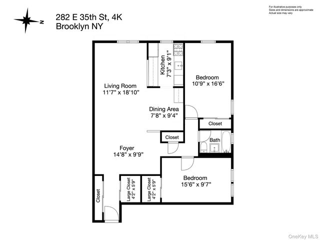 282 E 35th Street 4K, Brooklyn, NY 11203