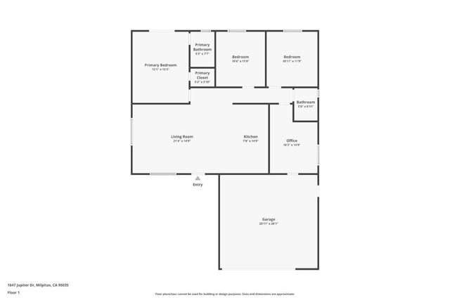 1647 Jupiter Drive, Milpitas, CA 95035