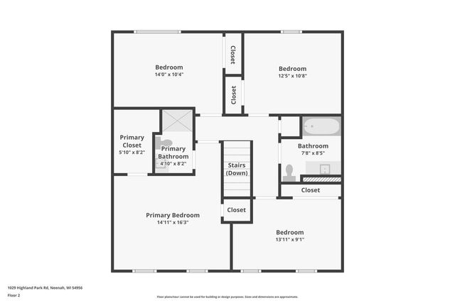 1029 HIGHLAND PARK ROAD, Neenah, WI 54956