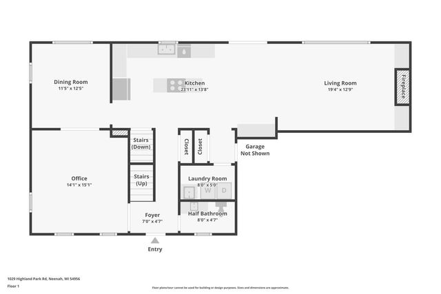 1029 HIGHLAND PARK ROAD, Neenah, WI 54956
