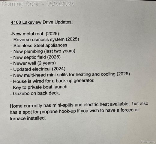 4168 Lakeview Drive, Attica Township, MI 48412