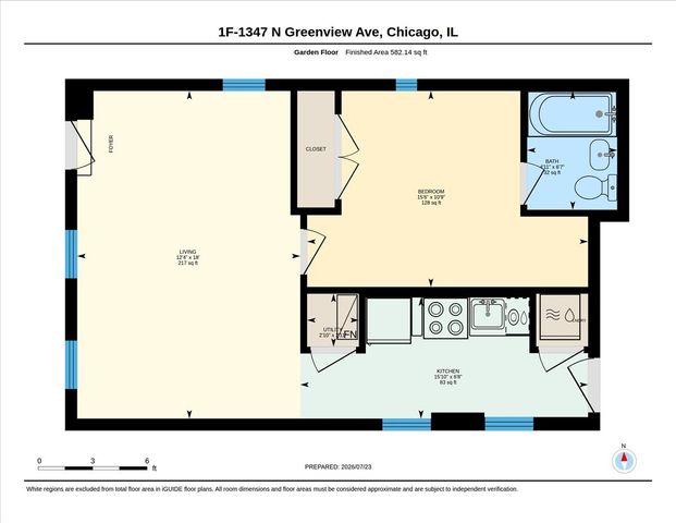 1347 N Greenview Avenue 1F, Chicago, IL 60642