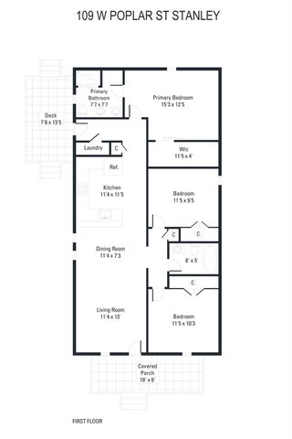 109 W Poplar Street W, Stanley, NC 28164