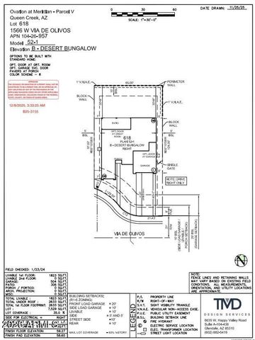 1566 W VIA DE OLIVOS --, Queen Creek, AZ 85140