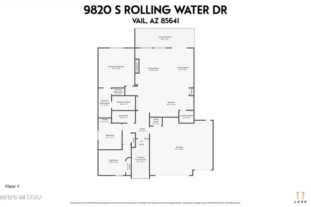 9820 S Rolling Water Drive, Vail, AZ 85641