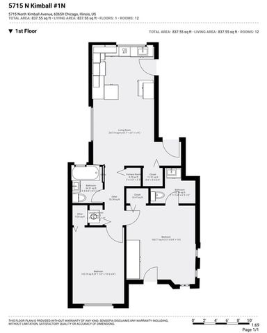 5715 N Kimball Avenue 1N, Chicago, IL 60659