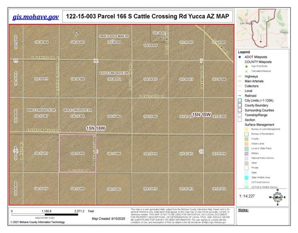 166 S Cattle Crossing Road, Yucca, AZ 86438