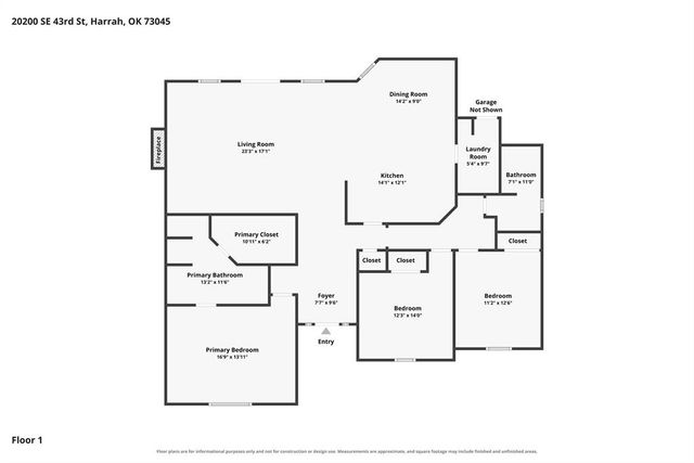 20200 SE 43rd Street, Harrah, OK 73045