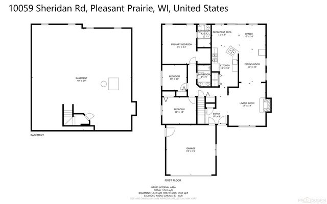 10059 Sheridan ROAD, Pleasant Prairie, WI 53158
