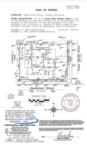 2453 Cedar Bluffs DRIVE, Slinger, WI 53086