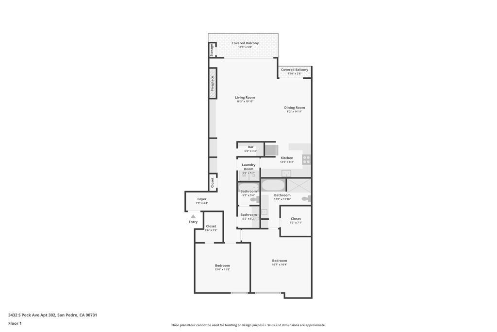 Image 2 of property listing at 3432 S Peck Avenue 302, San Pedro, CA 90731