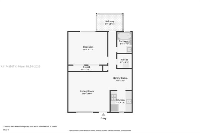 17090 NE 14th Ave 205, Miami, FL 33162