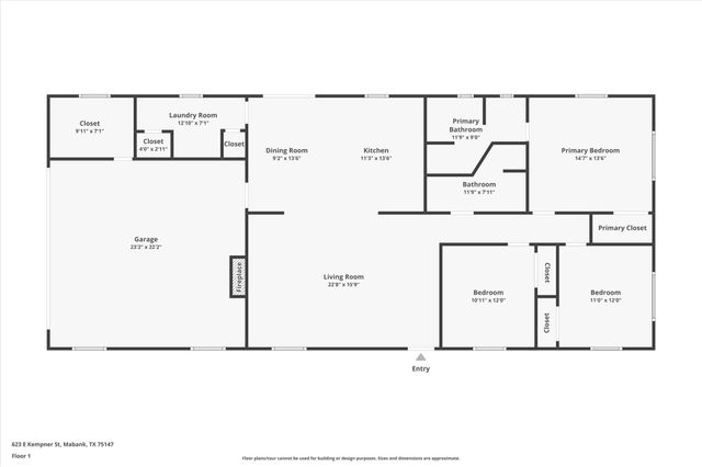 623 E Kempner Street, Mabank, TX 75147