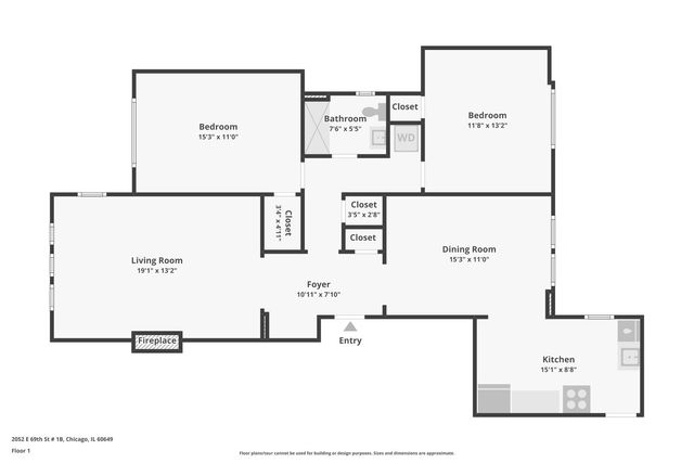 2052 E 69th Street 1B, Chicago, IL 60649