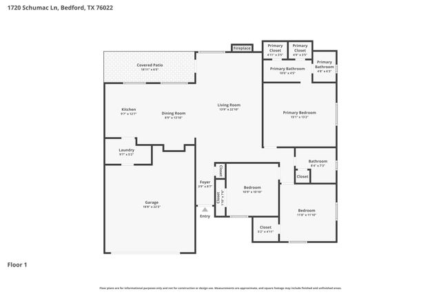 1720 Schumac Lane, Bedford, TX 76022