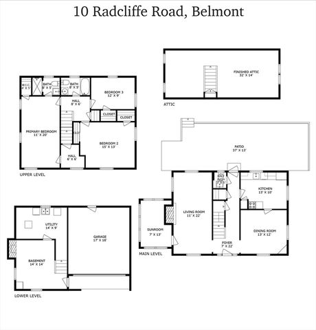 10 Radcliffe Rd, Belmont, MA 02478