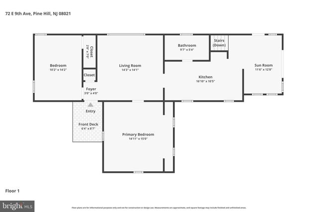 72 E 9TH AVE, Pine Hill, NJ 08021