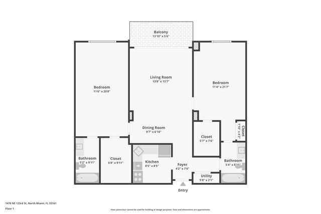 1470 NE 123rd Street A1107, North Miami, FL 33161