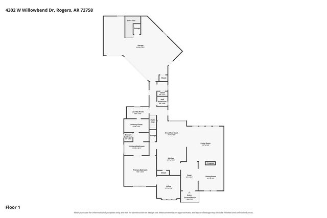 4302 W Willowbend Drive, Rogers, AR 72758